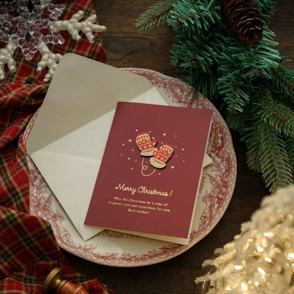 Cute Cartoon Print Christmas Greeting Card