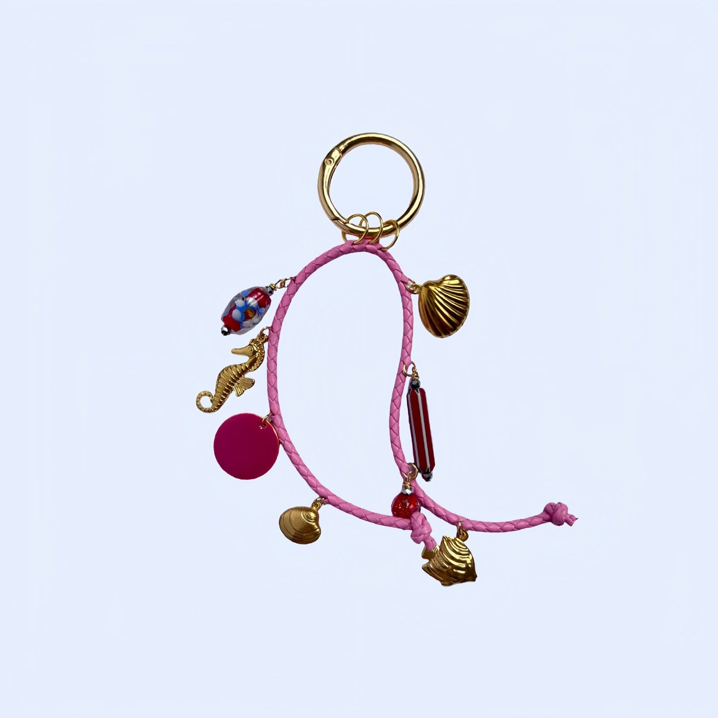 Retro Ocean Pendant Braided Bag Charms