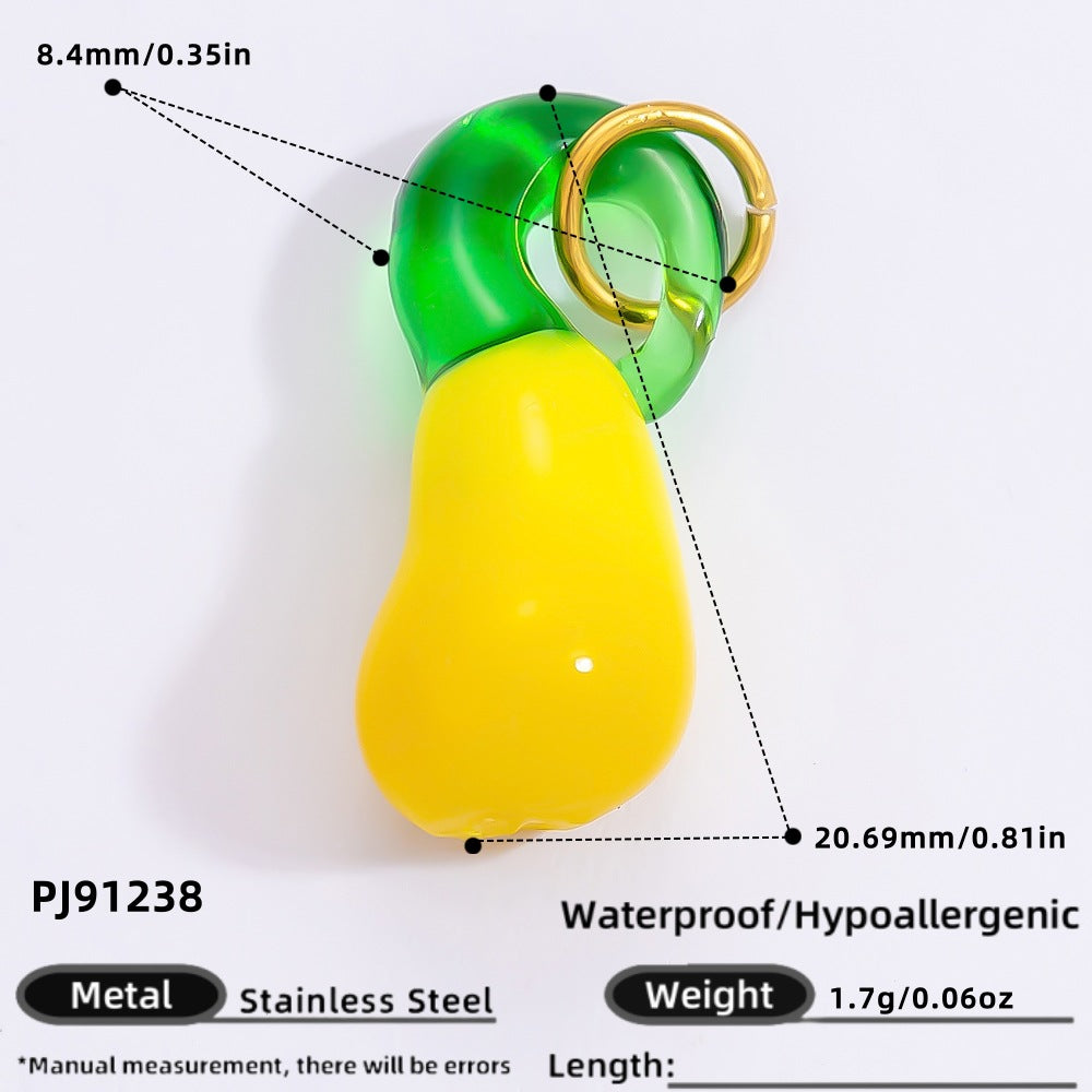 Trendy DIY Jewelry Accessories Heart Shaped Pendant Necklace and Bracelet Set