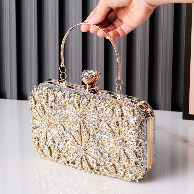 Fashionable Evening Clutch with Rhinestones