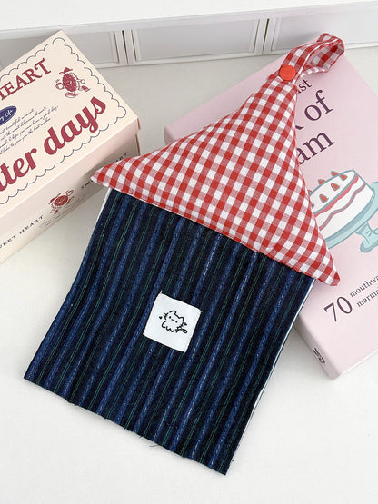 Red Plaid Tissue Box Holder Cute House Design Home Decor
