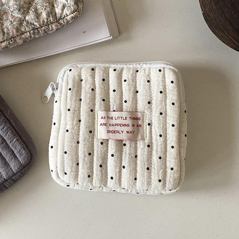 Cute Portable Makeup Bag Zip Pouch Organizer