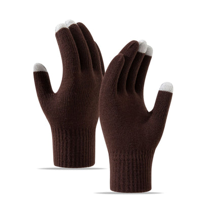 Touchscreen Winter Knitted Gloves for Cycling and Fitness