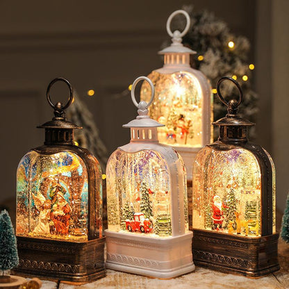 Christmas Scene Decoration Decorations Storefront Music Box Portable Children'S Birthday Gift