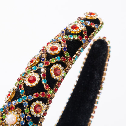 Baroque Rhinestone Headband Elegant Vintage Hair Accessory