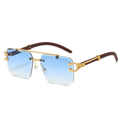 Trendy Square Unframed Sunglasses for Men and Women
