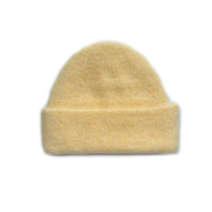 Solid Color Wool Blend Knit Beanie for Women