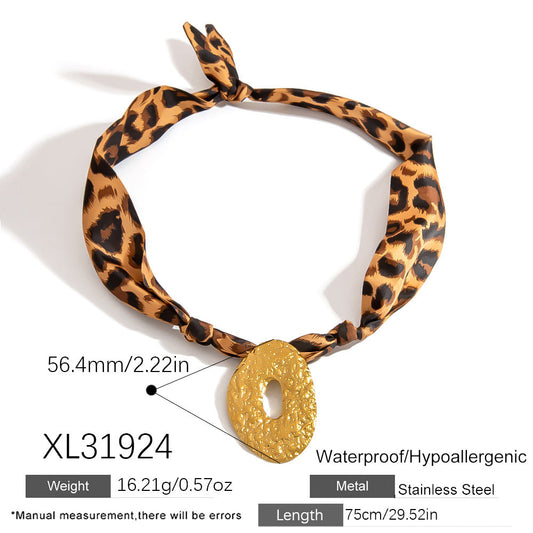 Ocean Series Pendant Scarf Necklace Stylish Casual