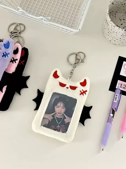 Bat Plush Card Holder Cute Animal Design for Daily Use