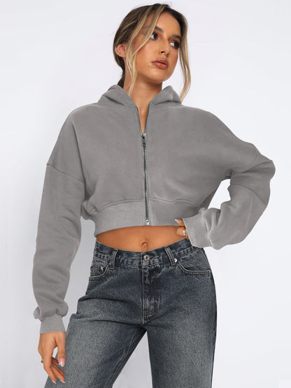 Women’s Trendy Casual Hoodie with Zipper