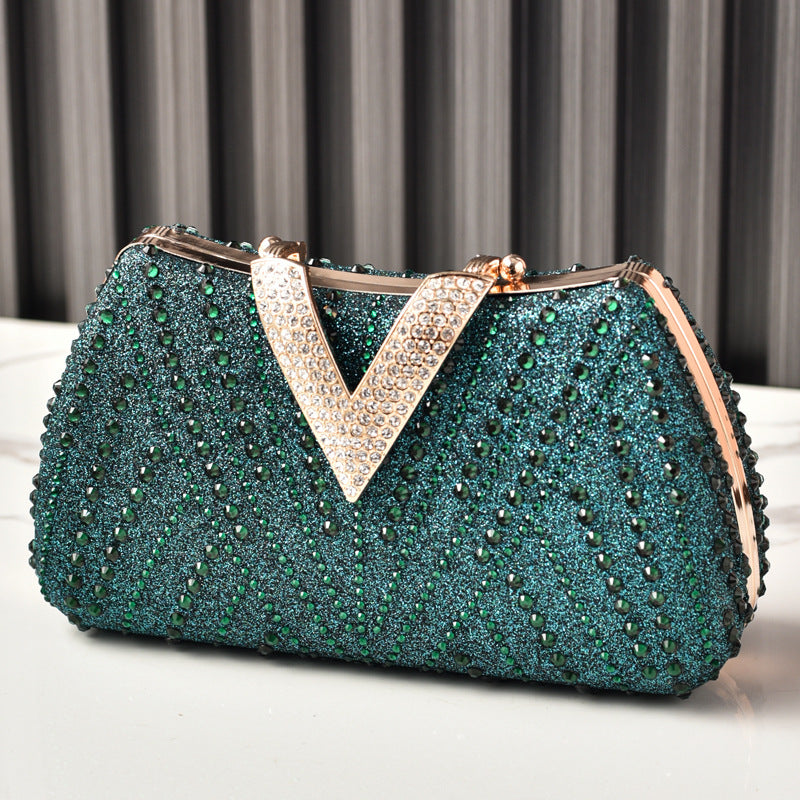 Rhinestone Evening Clutch Luxury Party Bag