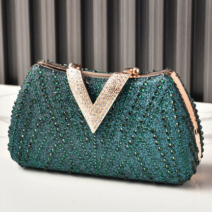 Rhinestone Evening Clutch Luxury Party Bag
