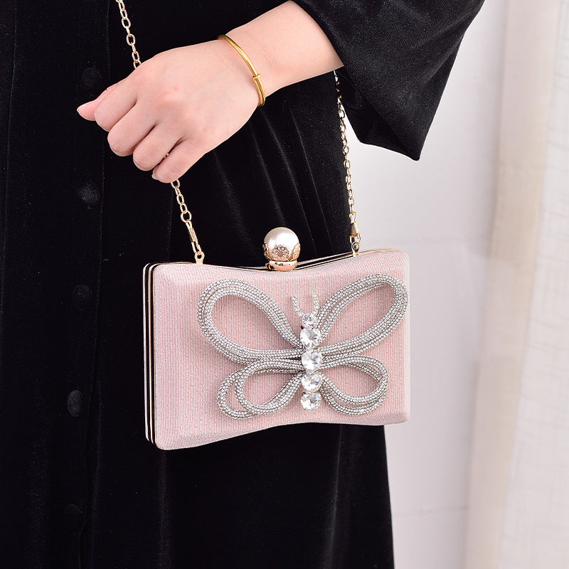 Black Butterfly Elegant Party Handbag