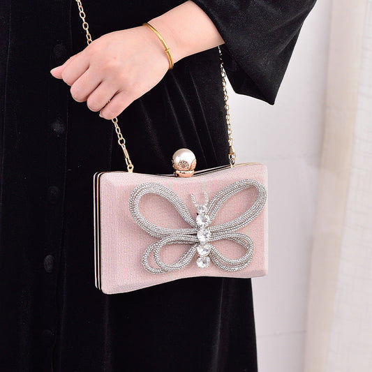 Black Butterfly Elegant Party Handbag