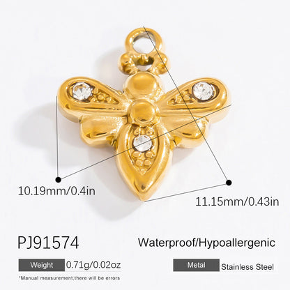Butterfly And Bee DIY Jewelry Accessories Fashion Stainless Steel Bracelet Necklace