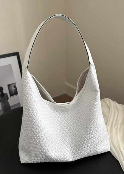 Woven Texture Hobo Shoulder Bag Soft Material
