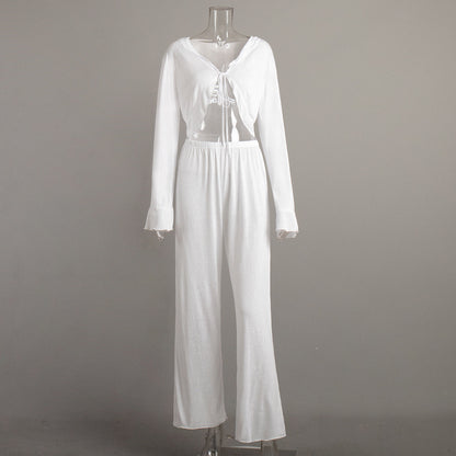 Modal Pajama Set Long Sleeve Comfortable Casual