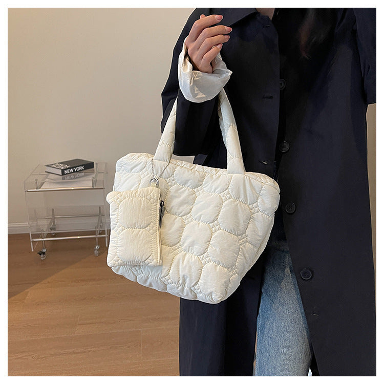 Simple Solid Color LargeÂ Capacity Tote Bag