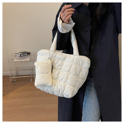 Simple Solid Color LargeÂ Capacity Tote Bag