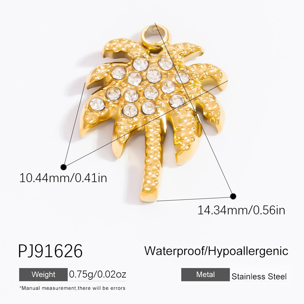 Minimalist DIY Jewelry Accessories Stainless Steel Necklace Pendant
