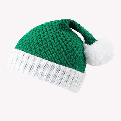 Winter Cable Knit Christmas Beanie Hat With Pom