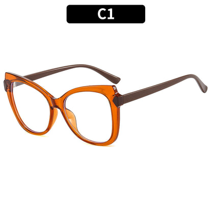 Cat-Eye Blue Light Blocking Glasses TR90 Colorful Frame Fashionable Eyewear