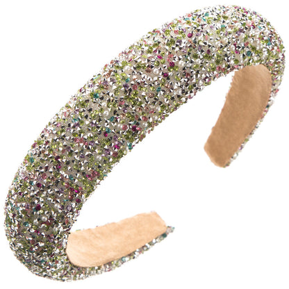 Trendy Pearl Hairband With Rhinestones for Women