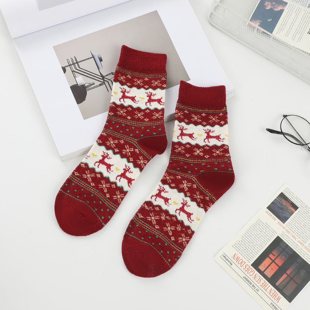 Christmas Cute Thick Warm Crew Socks