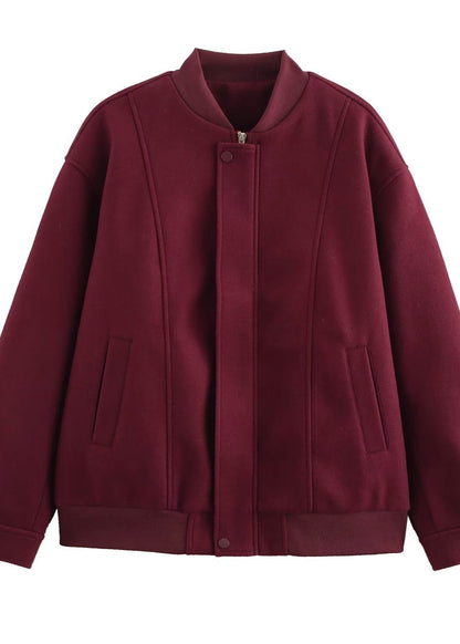 Varsity Bomber Jacket Soft Durable Fabric