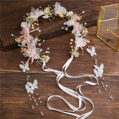 Floral Headband Wedding Hair Accessory for Brides