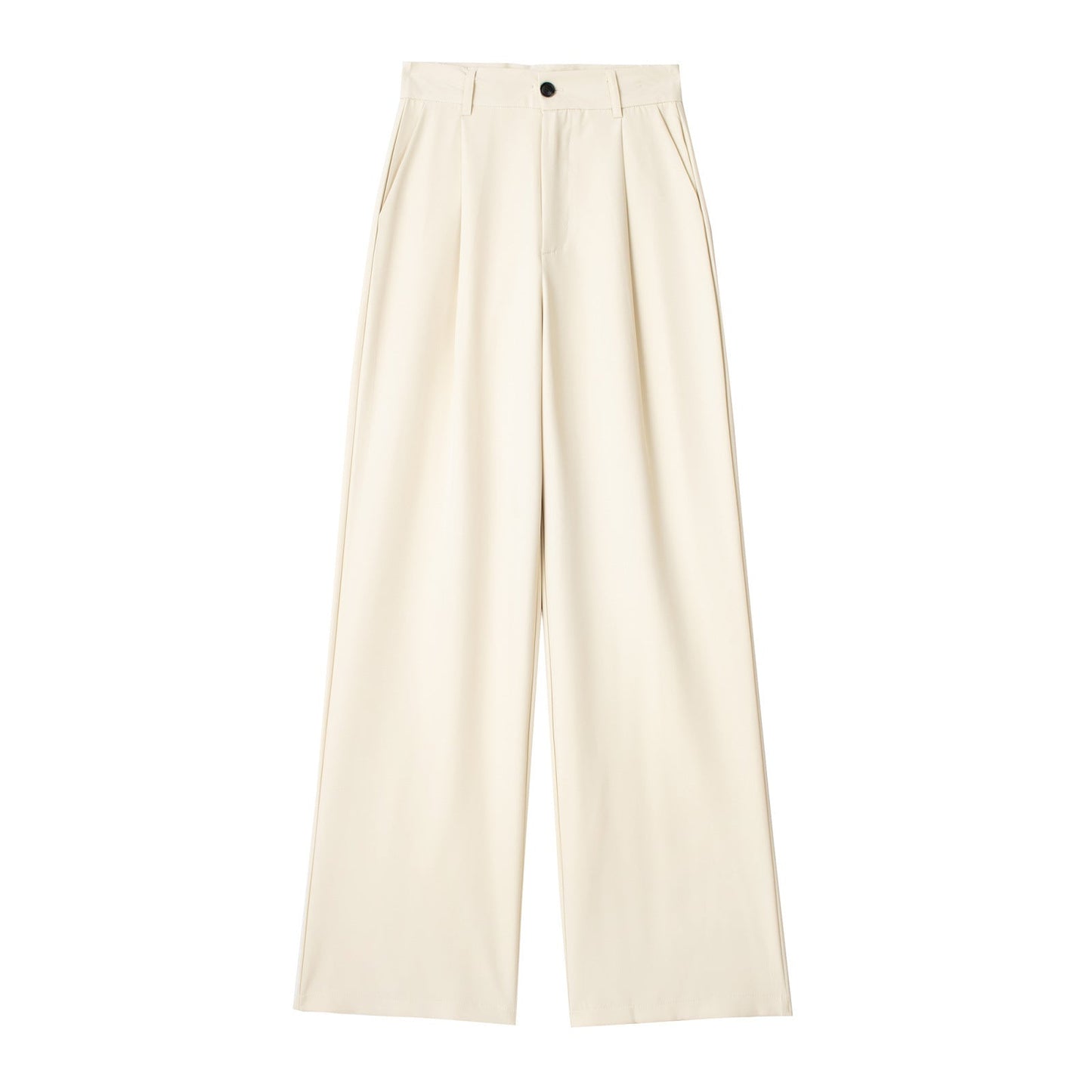 Casual High Waisted Pleated Loose Dress Pants