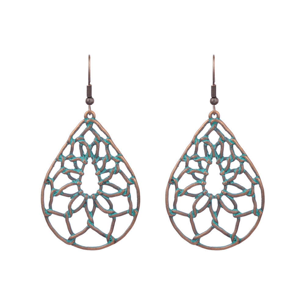 Geometric Handmade Tassel Earrings Retro Bohemian Accessories