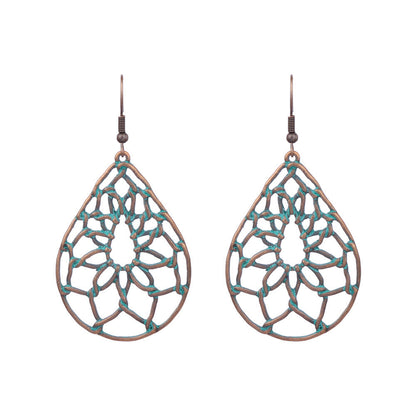 Geometric Handmade Tassel Earrings Retro Bohemian Accessories