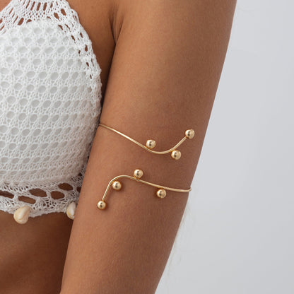 Lava-Inspired Open Arm Chain Fashion Bracelet For Women