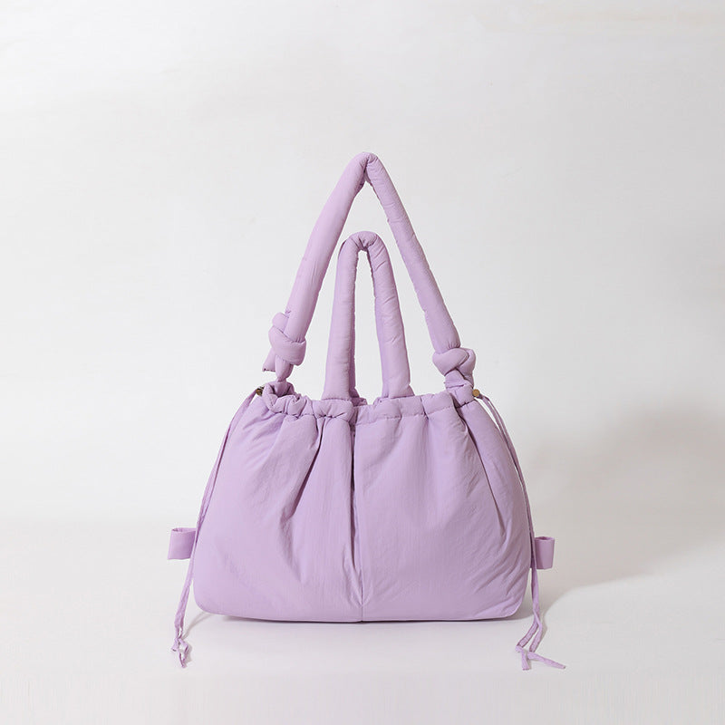 Large Capacity Nylon Tote Bag Stylish Casual Shoulder Bag