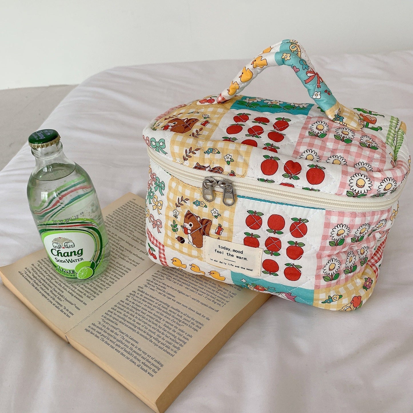 Cosbai - Floral Large Cosmetic Bag Storage Bag