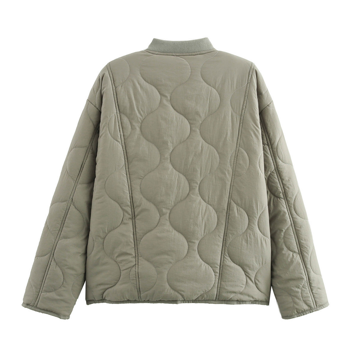 Casual Quilted Button Down Padded Coat