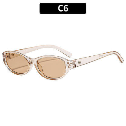 Oval Cat Eye Sunglasses Classic Retro Outdoor Fashion Shades