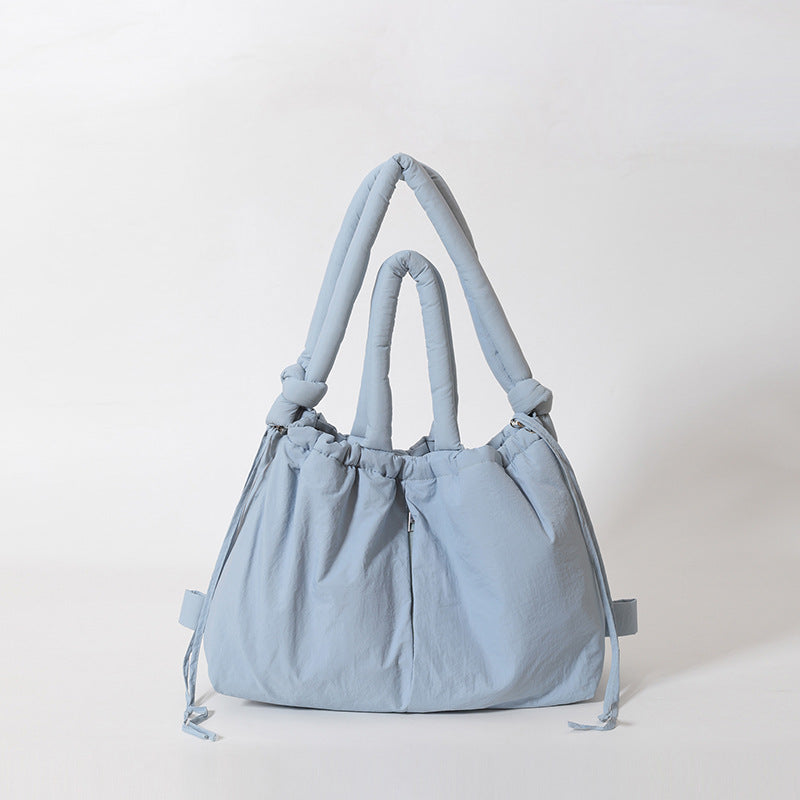 Large Capacity Nylon Tote Bag Stylish Casual Shoulder Bag
