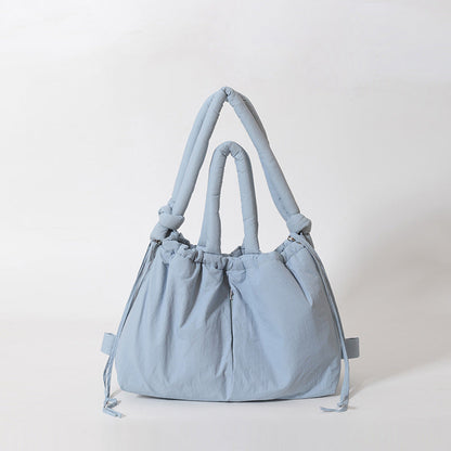 Large Capacity Nylon Tote Bag Stylish Casual Shoulder Bag
