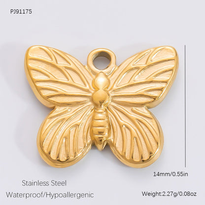Fashionable DIY Jewelry Accessories 18K Gold Plated Titanium Steel Bracelet Necklace Pendant