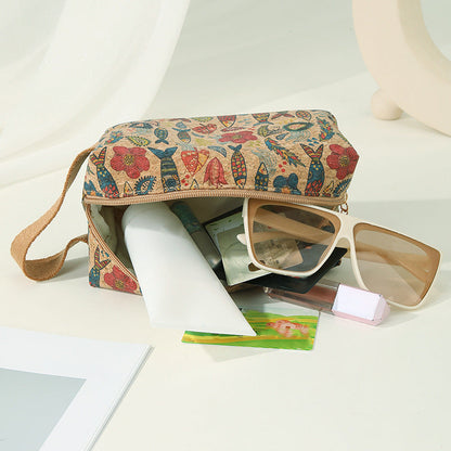 Cartoon Print Large Capacity Makeup Bag