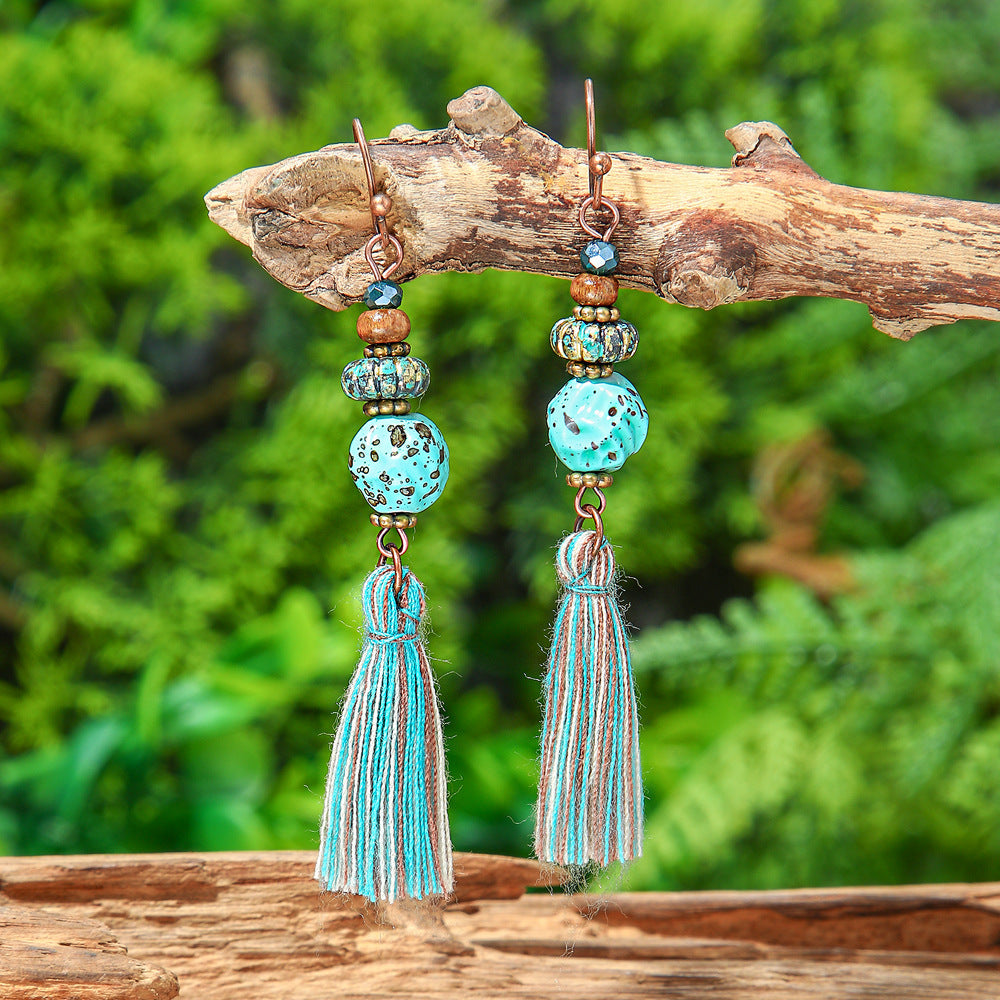Vintage Geometric Earrings Set Bohemian Style