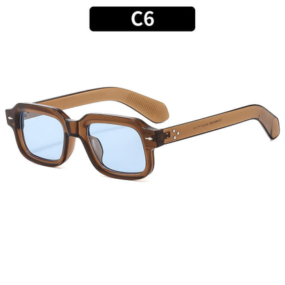 Fashionable Square Arrow Sunglasses Trendy Retro Unisex Shades