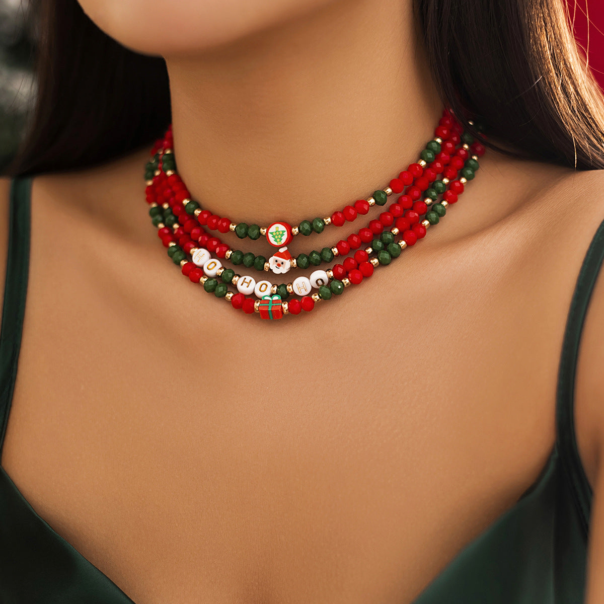 Christmas Snowman Choker Necklace for Women