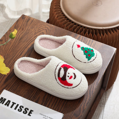 Christmas Grinch Plush Warm Indoor Slippers