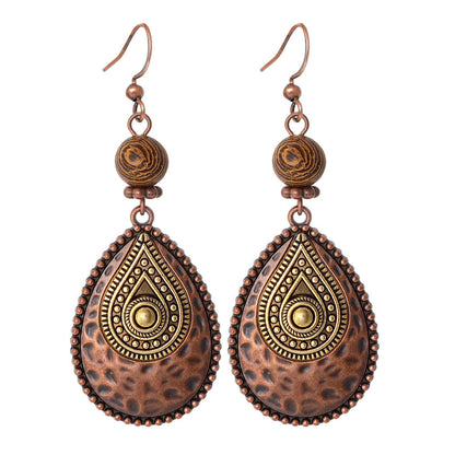 Bohemian Style Dangle Earrings Fashionable Colorful Vacation Accessories