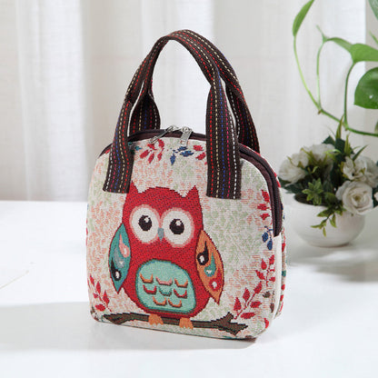 Handbag Bag Women'S New Bag Children'S Bag Woven Ethnic Style Small Cloth Bag