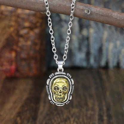 Halloween Ghost Skull Bat Pumpkin Pendant Necklace