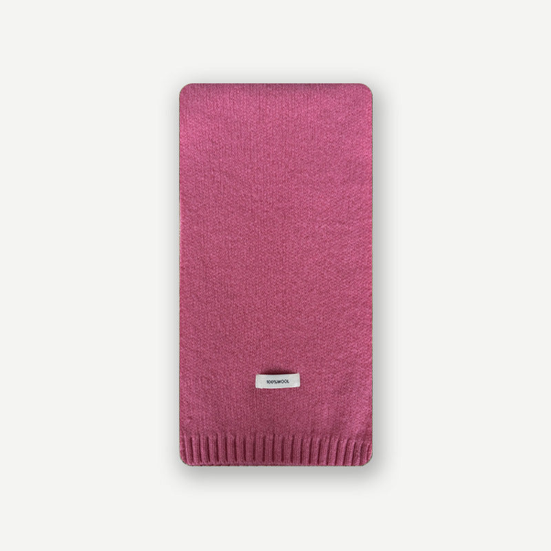 Solid Color 100% Australian Merino Wool Scarf for Women